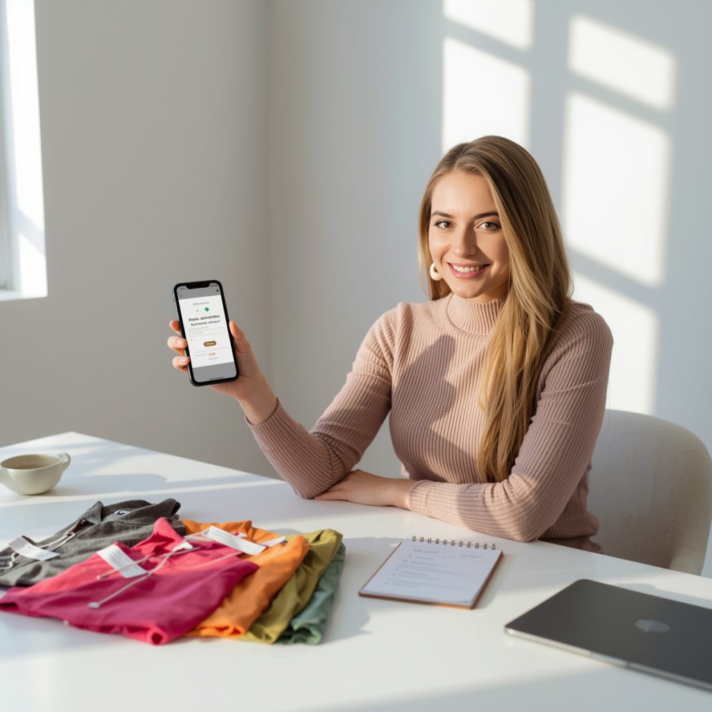 Person receiving payment for participating in fast fashion product testing programs