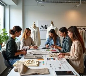 H&M Conscious Collection clothing with eco-friendly materials label