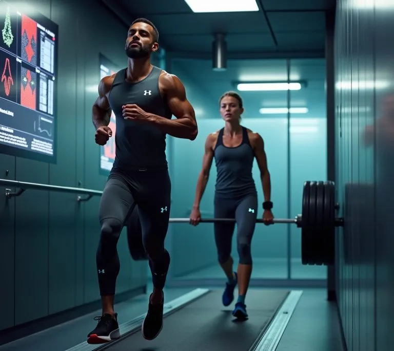 Under Armour logo with approved stamp and athletic wear